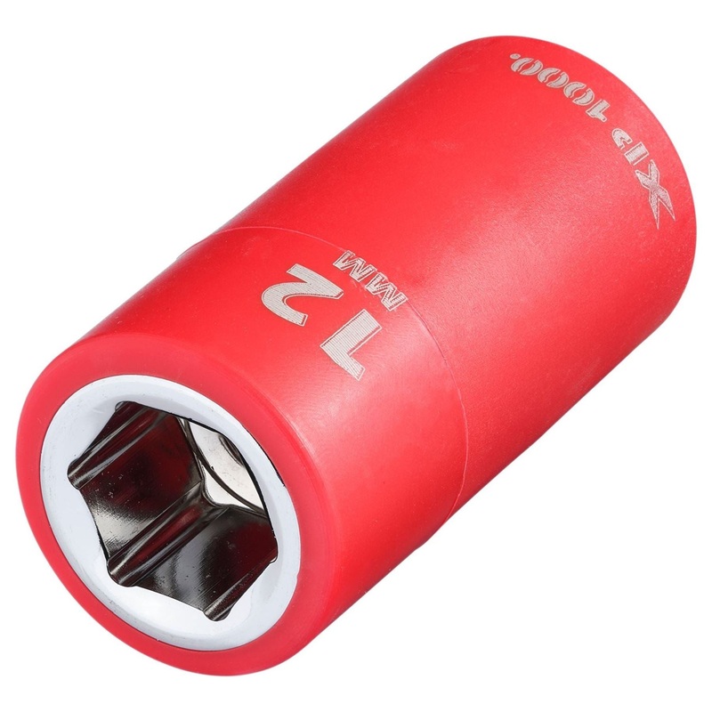 Draper XP1000 VDE Socket, 3/8 Sq. Dr., 12mm