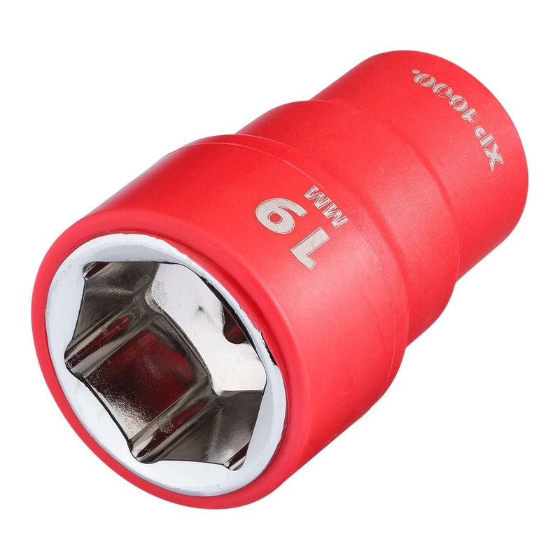 Draper XP1000 VDE Socket, 3/8 Sq. Dr., 19mm