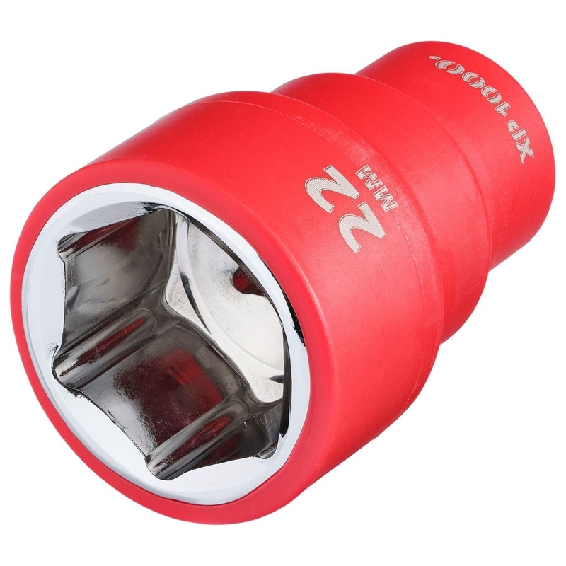 Draper XP1000 VDE Socket, 3/8 Sq. Dr., 22mm