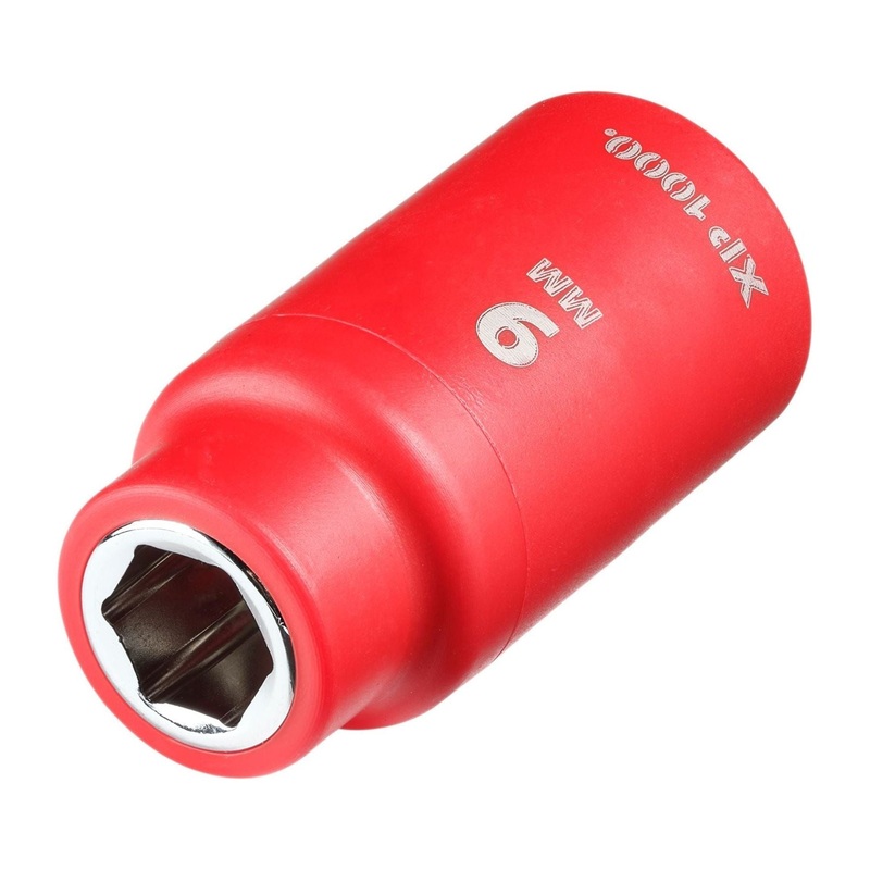 Draper XP1000 VDE Socket, 3/8 Sq. Dr., 9mm