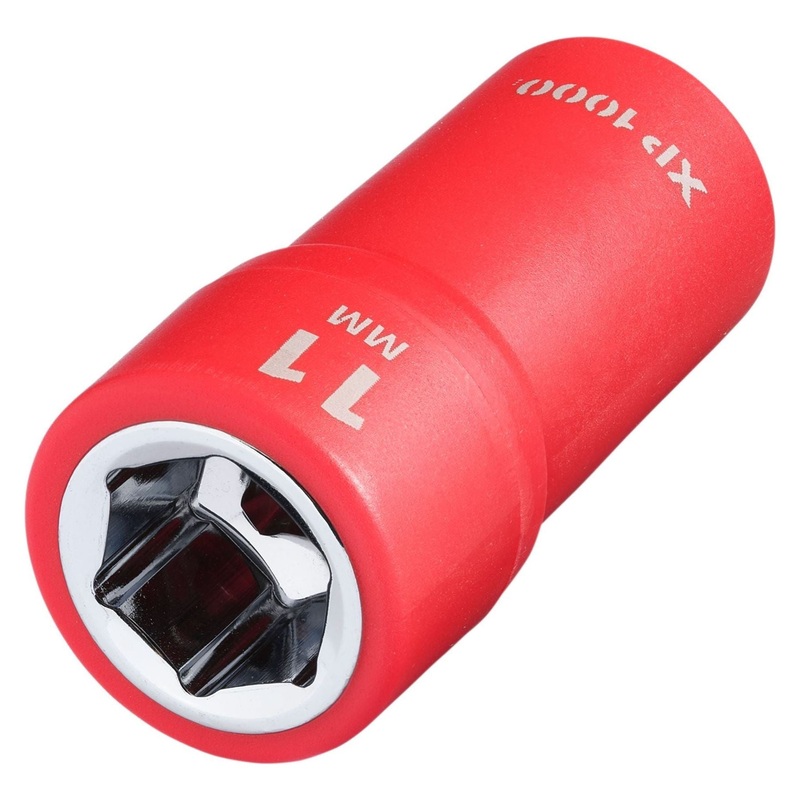 Draper XP1000 VDE Socket, 1/4 Sq. Dr., 11mm