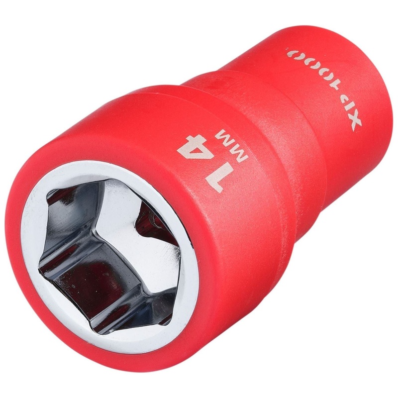 Draper XP1000 VDE Socket, 1/4 Sq. Dr., 14mm