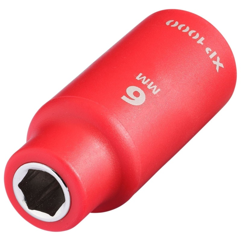 Draper XP1000 VDE Socket, 1/4 Sq. Dr., 6mm