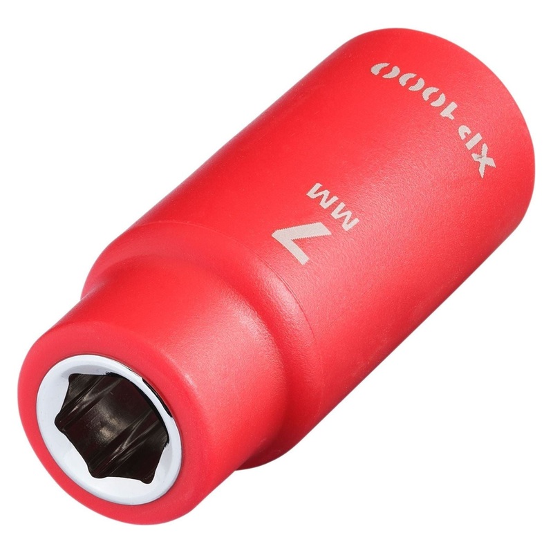 Draper XP1000 VDE Socket, 1/4 Sq. Dr., 7mm