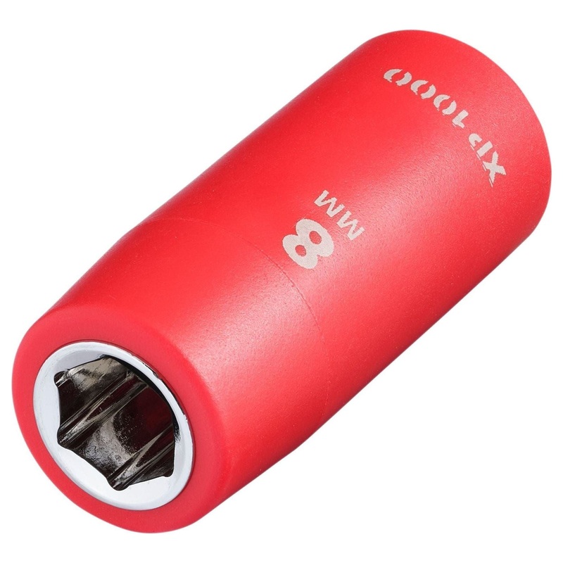 Draper XP1000 VDE Socket, 1/4 Sq. Dr., 8mm