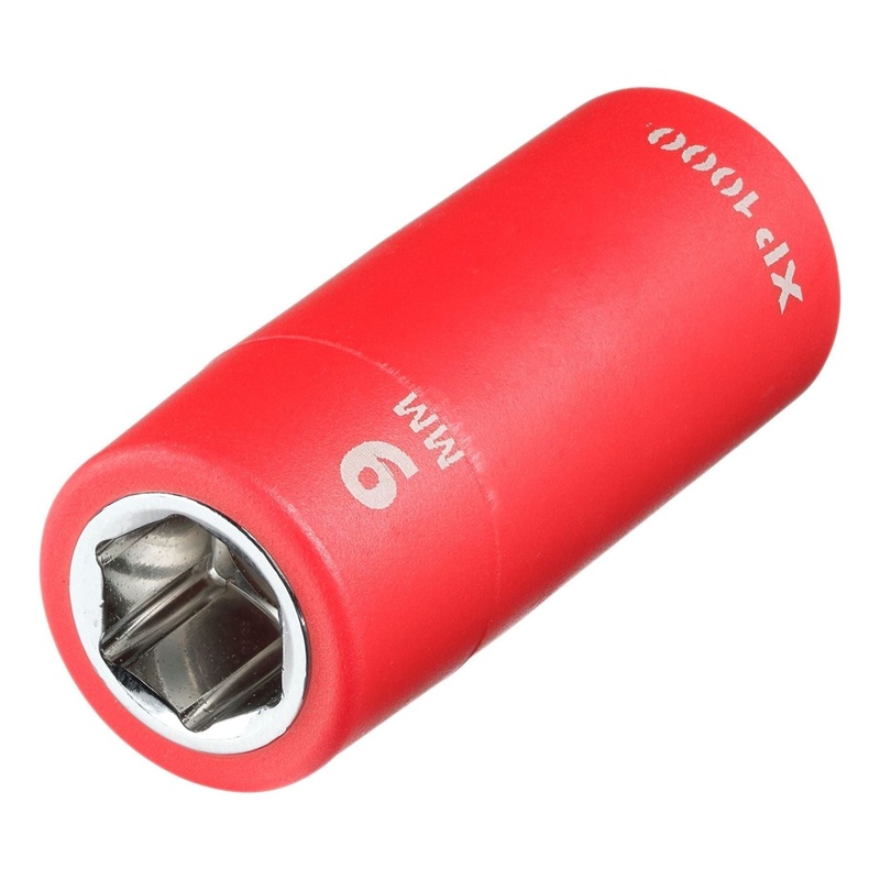 Draper XP1000 VDE Socket, 1/4 Sq. Dr., 9mm