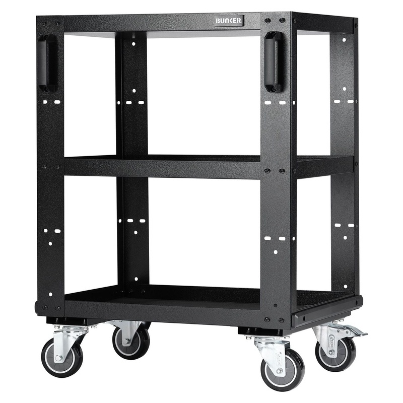 Draper Bunker Modular 3 Tier Tool Trolley, 646mm