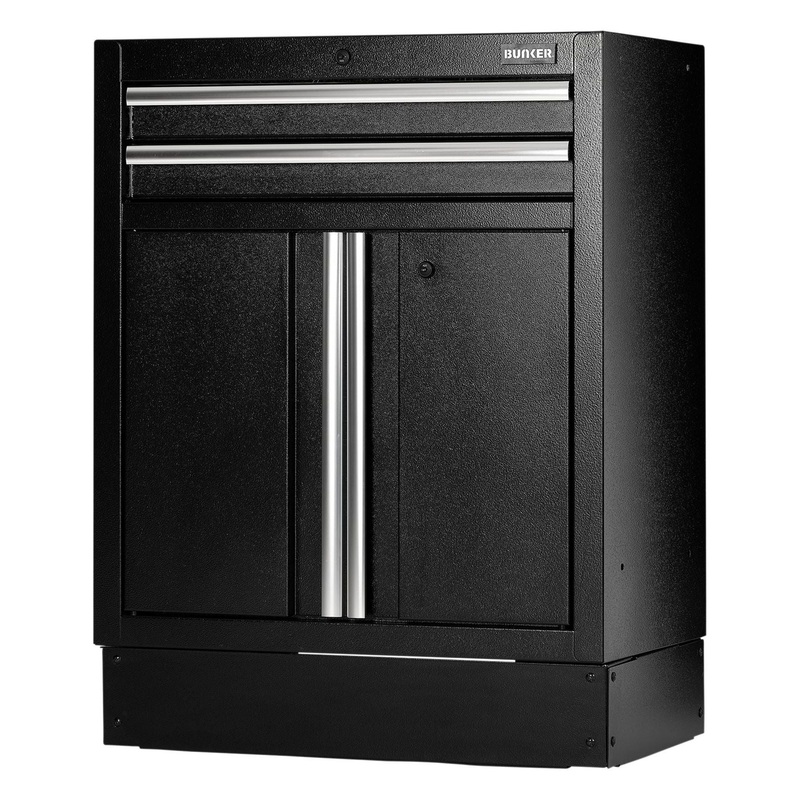 Draper Bunker Modular Floor Cabinet, 2 Drawer, 2 Door, 680mm