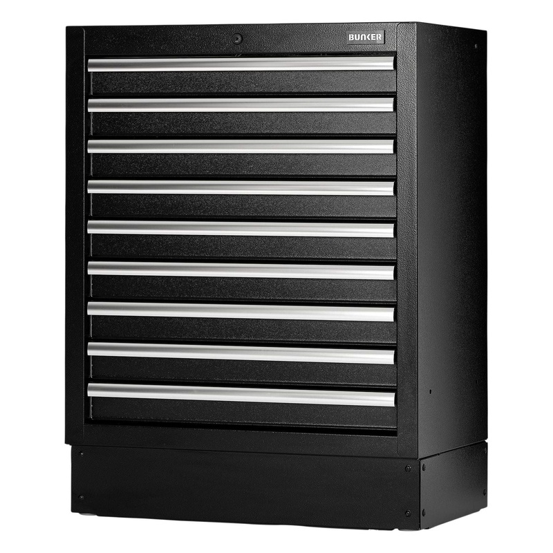 Draper Bunker Modular Floor Cabinet, 9 Drawer, 680mm