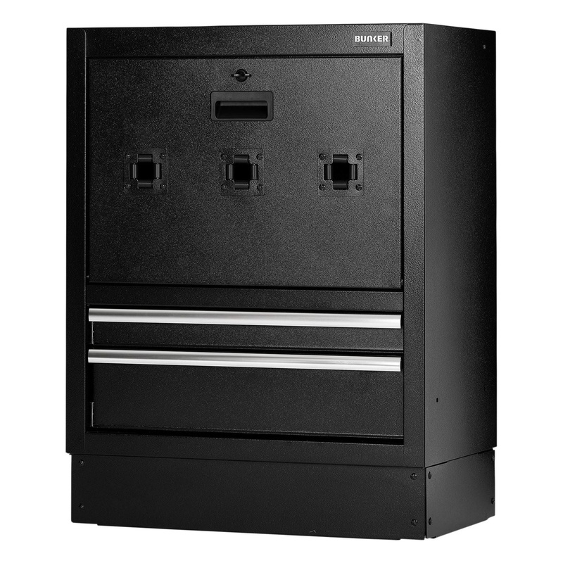 Draper Bunker Modular Floor Reel Cabinet, 2 Drawer, 680mm