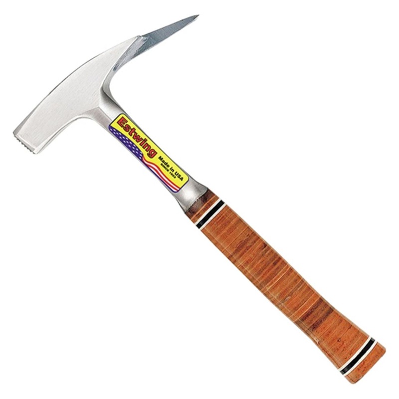Estwing E239MS Smooth Face Roofers Pick Hammer with Leather Grip, 21oz/600g