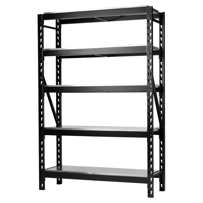 Bunker 22 Piece Modular 5 Tier Racking with Stainless Steel Shelving, 1500mm