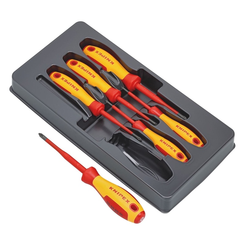 Knipex 00 20 12 V03 VDE Insulated Phillips/Pozidriv Screwdriver Set