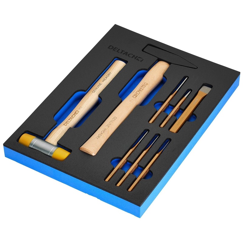 Draper Bunker Hammer and Pin Punch Set in EVA Foam Inlay (8 Piece)