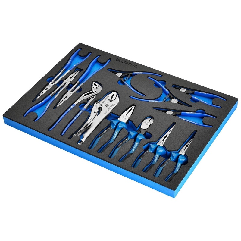 Draper Bunker Pliers Set in EVA Foam Inlay (13 Piece)