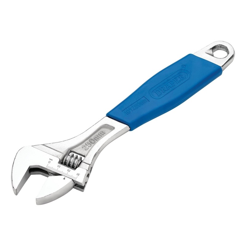 Draper Crescent-Type Adjustable Wrench, 250mm, 30mm