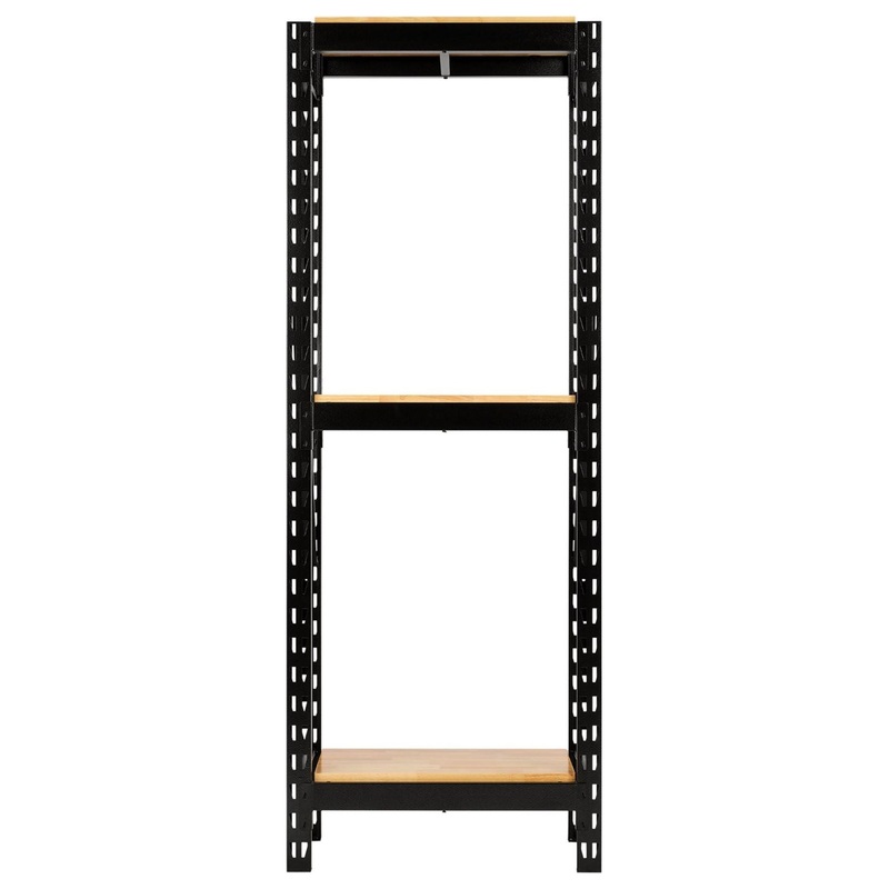 bunker-14-piece-modular-3-tier-racking-with-hardwood-shelving-750mm_1 Bunker 14 Piece Modular 3 Tier Racking with Hardwood Shelving, 750mm