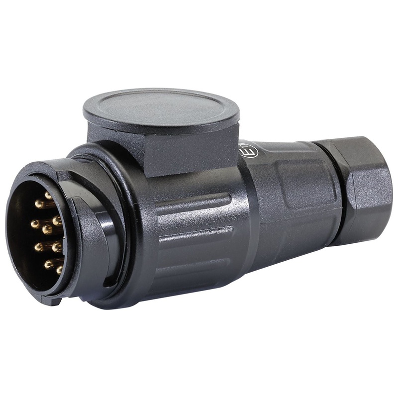 Draper 12V 13-Pin Euro Twin Inlet Towing Plug
