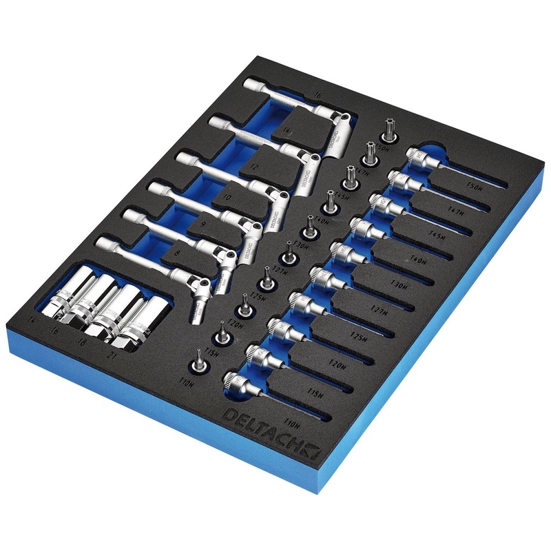 Draper Bunker Spark and Glow Plug Set in EVA Foam Inlay, 3/8 (20 Piece)