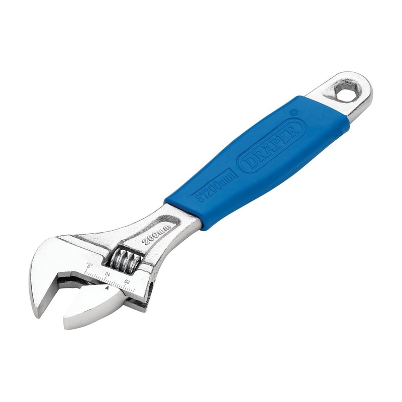 Draper Crescent-Type Adjustable Wrench, 200mm, 24mm