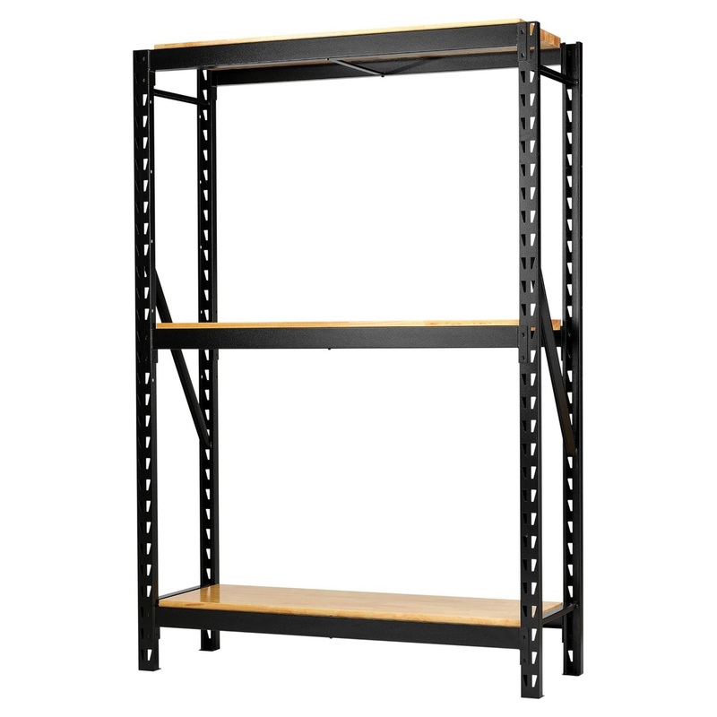 Bunker 14 Piece Modular 3 Tier Racking with Hardwood Shelving, 1500mm