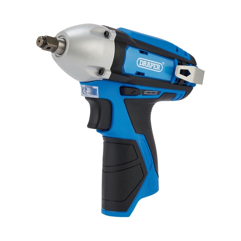 Draper 12V Impact Wrench, 3/8 Sq. Dr., 80Nm (Sold Bare)