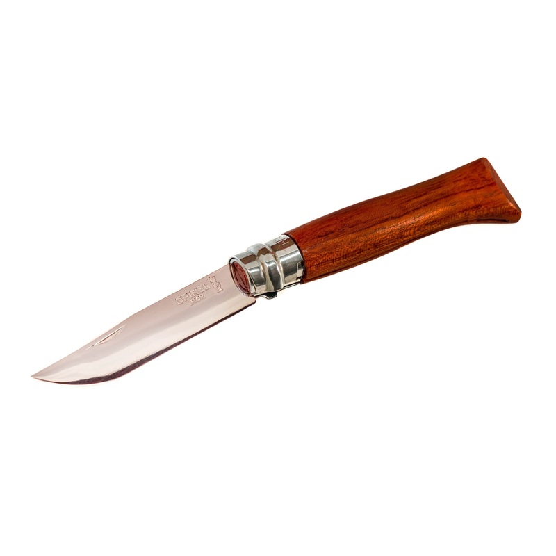 Opinel Stainless Steel Knife ~ Bubinga Handle