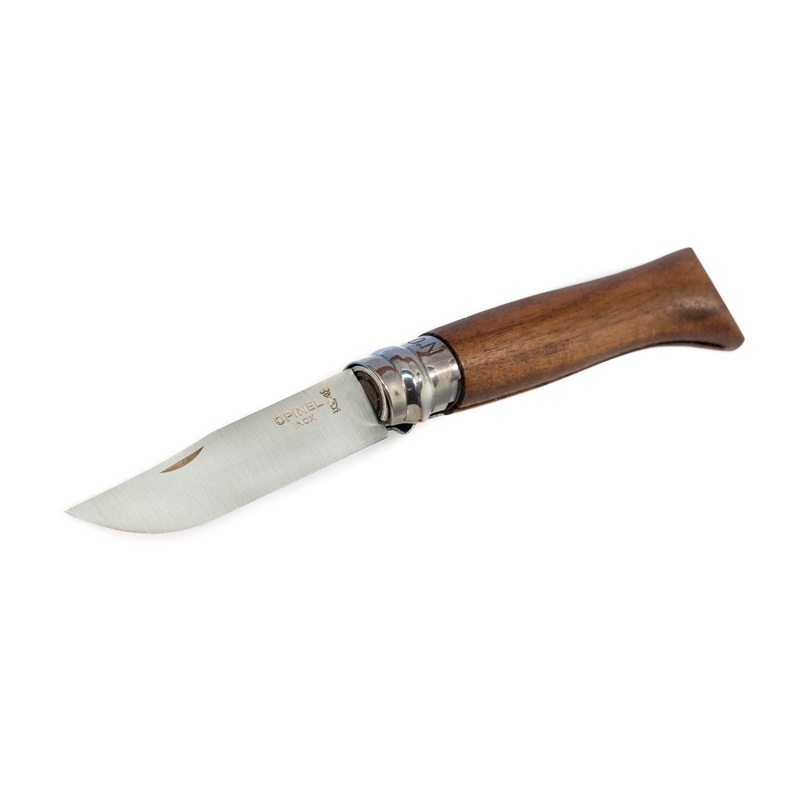 Opinel Stainless Steel Knife ~ Walnut Handle