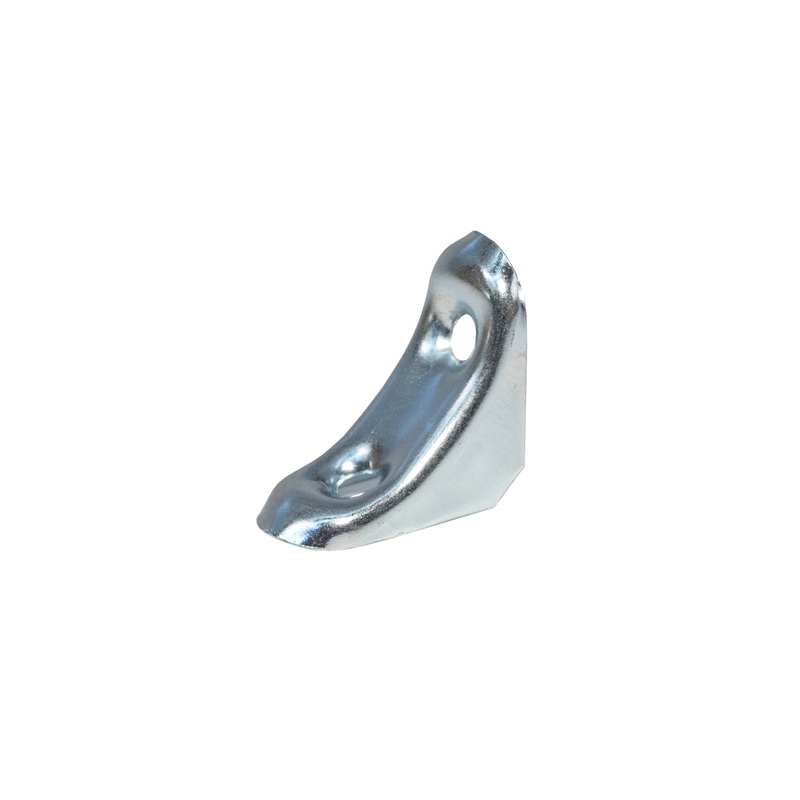 Zinc Corner Brace with Smooth Surface ~ 1-3/8 x 1-3/8