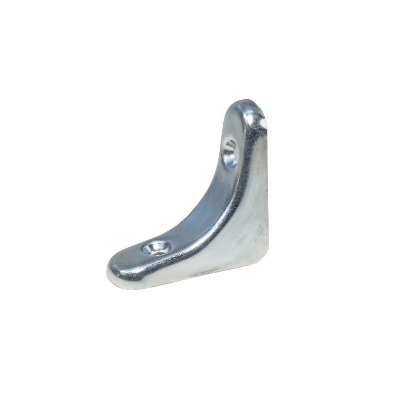 Zinc Corner Brace with Smooth Surface ~ 2 x 2