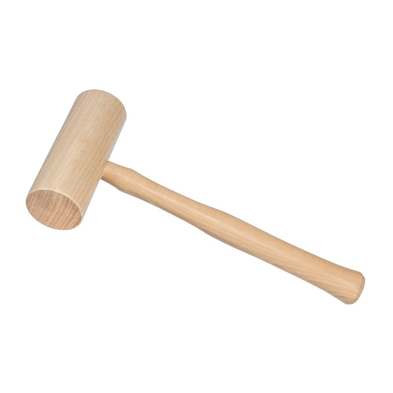 #0 Hickory Wooden Mallet ~ 2 Diameter Head