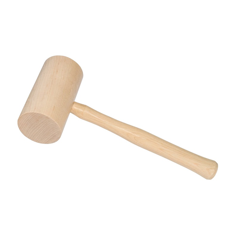 #4 Hickory Wooden Mallet ~ 3 Diameter Head