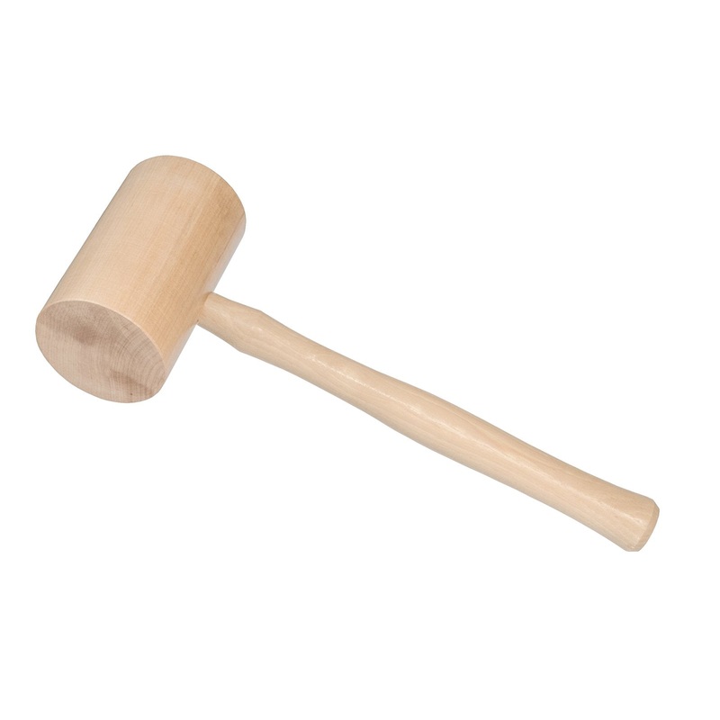 #5 Hickory Wooden Mallet ~ 3-1/2 Diameter Head