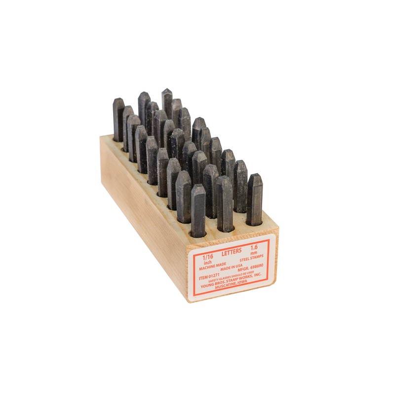 Young Bros 1/16 Size Steel Stamps – Letters