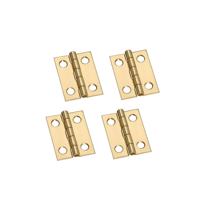 1 x 3/4 Solid Brass Hinges ~ 4 Pack