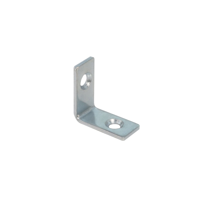 1 Zinc-Plated Corner Brace|Single|Bulk Box (48) pieces