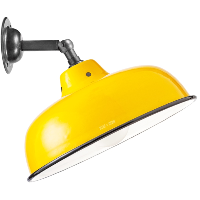 YELLOW NECK VENT SHADE WALL LAMP