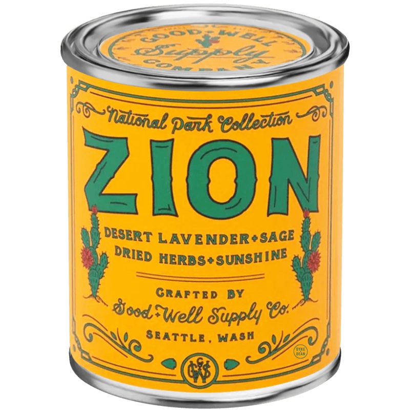 ZION NATIONAL PARK TIN CANDLE|ZION NATIONAL PARK TIN CANDLE