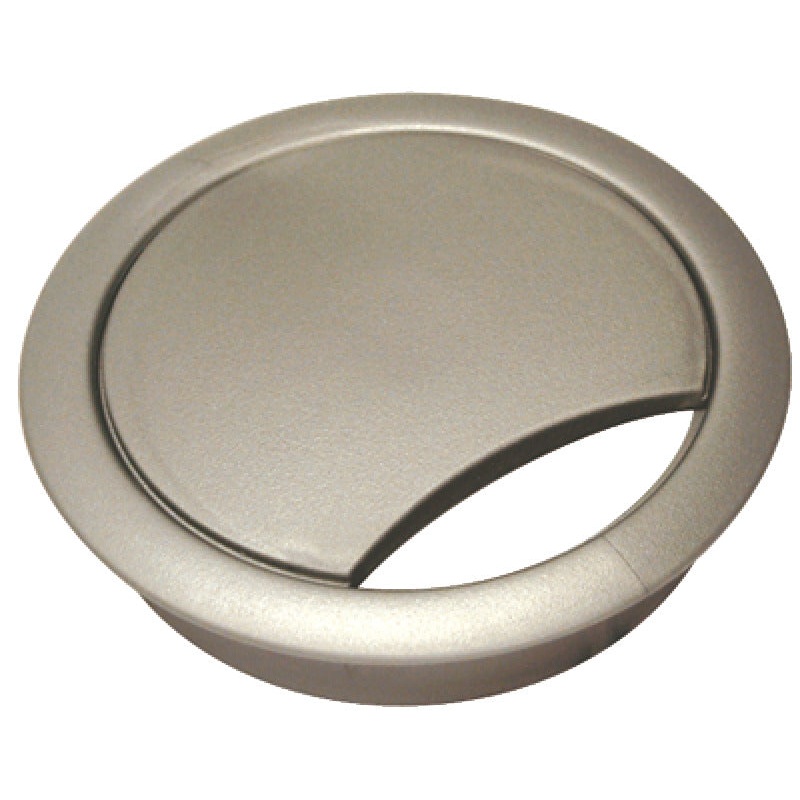 Cable Outlet 2prt D80x24mm Pl Silver