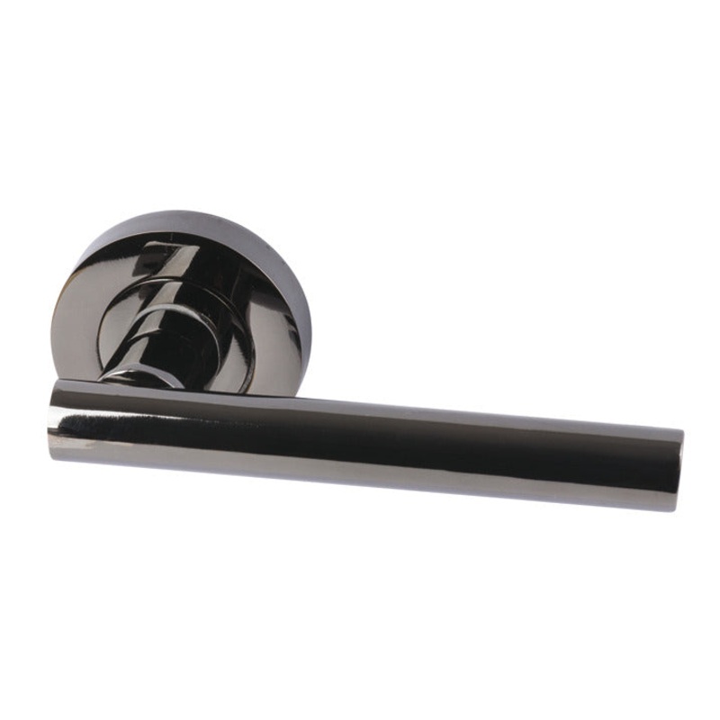 Varthen Lever Hdls/Roses ZA Blk Nickel