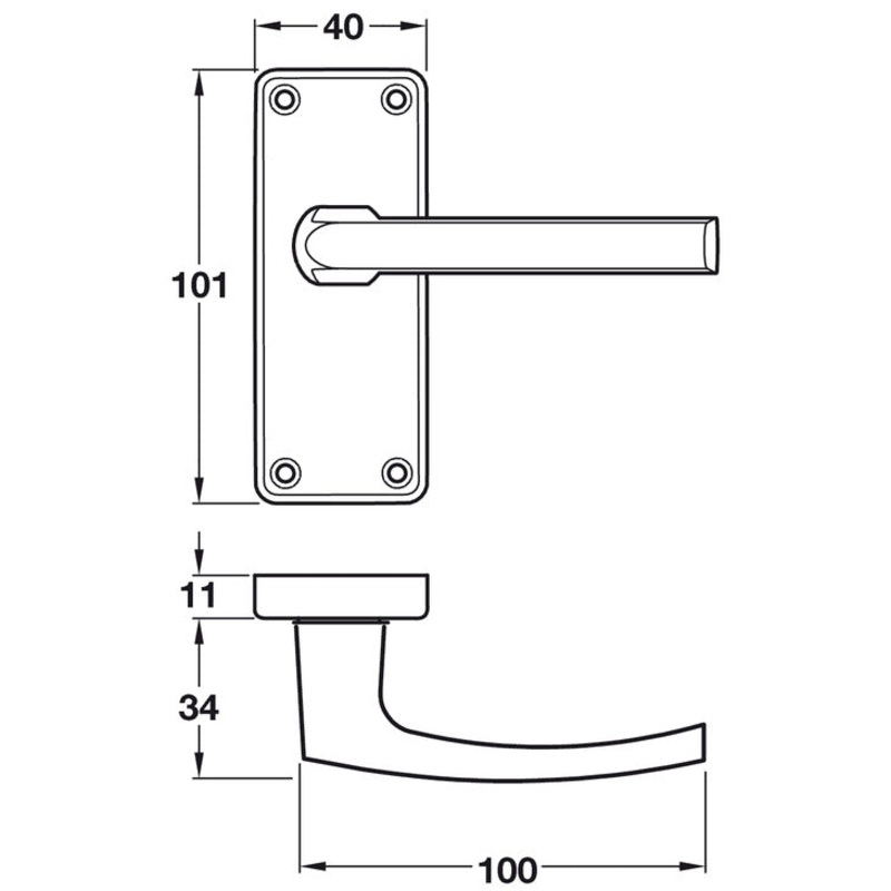 4x-pairs-lever-on-plate-latch-paa-clr_1 4x Pairs Lever on Plate Latch PAA CLR