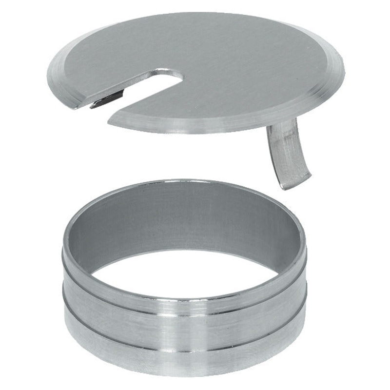 Cable Outlet 2prt D60x22mm SS Fine Grd