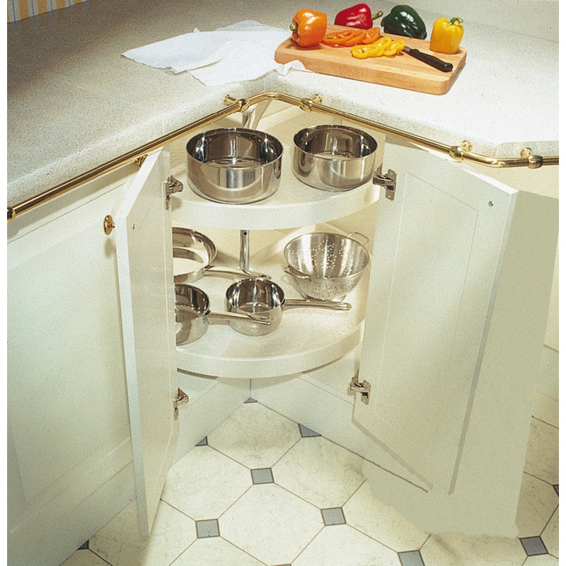 3/4 Carousel H667-713mm/D720mm CrWht