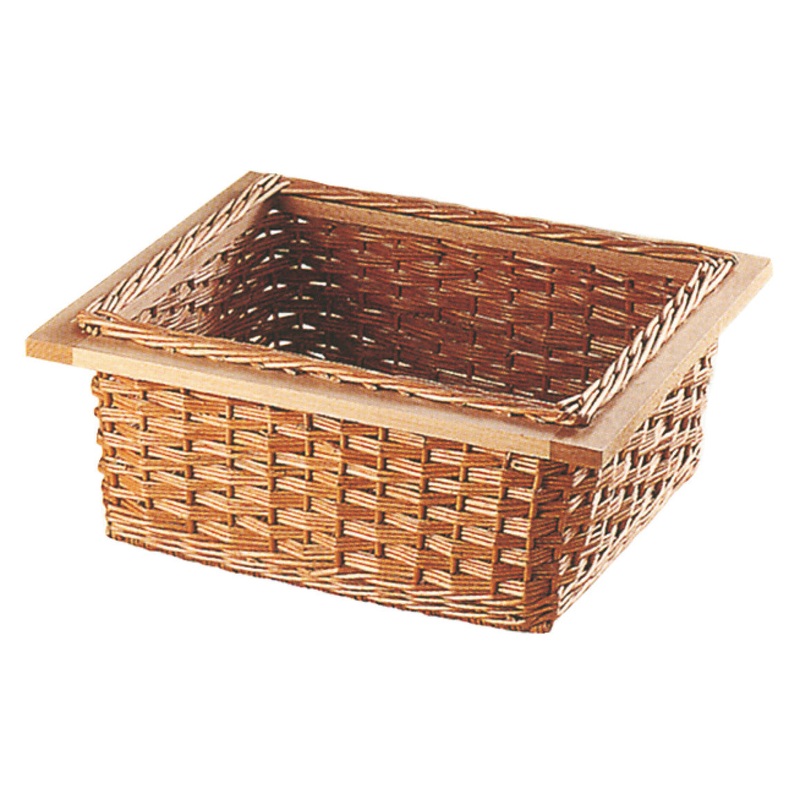 Wicker Basket/Beech Frame 600mm