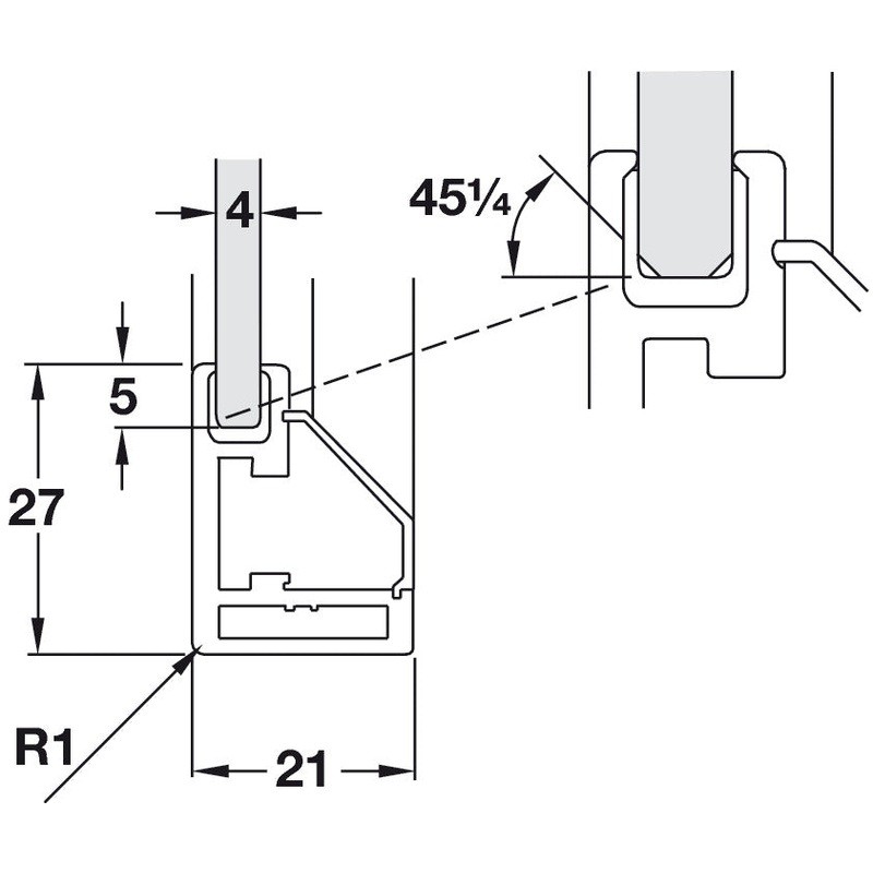 alu-profile-set-for-4mm-glass-3-0m_1 Alu Profile Set for 4mm Glass 3.0m