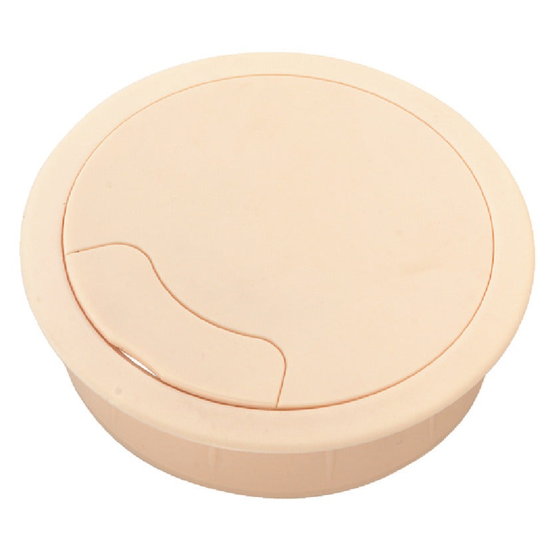 Cable Outlet 3prt D80x25mm Pl Lava Brw