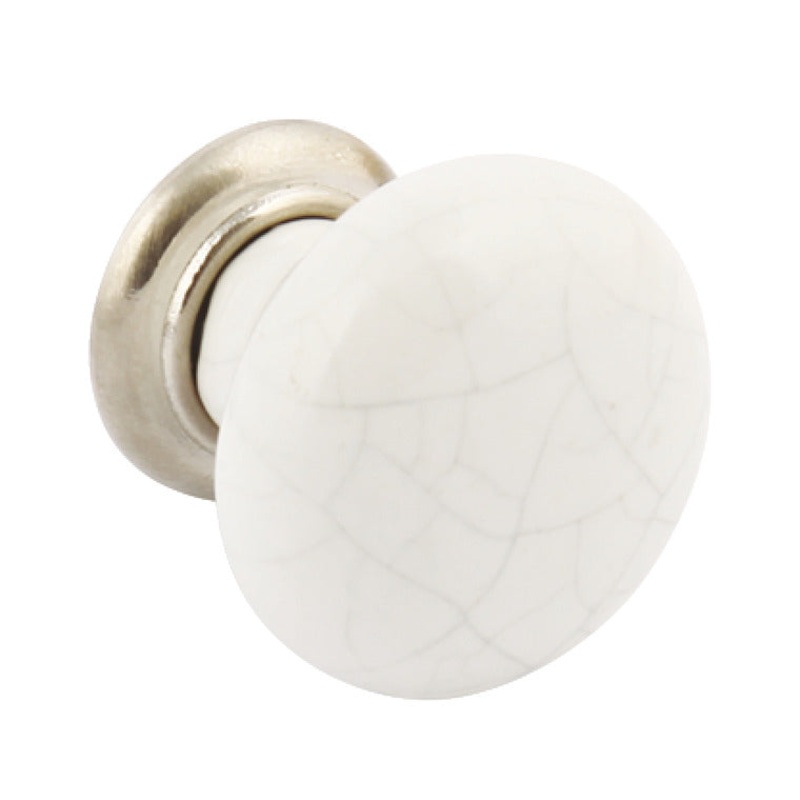 Arcadia Knob Ant Silver/White D35x32mm