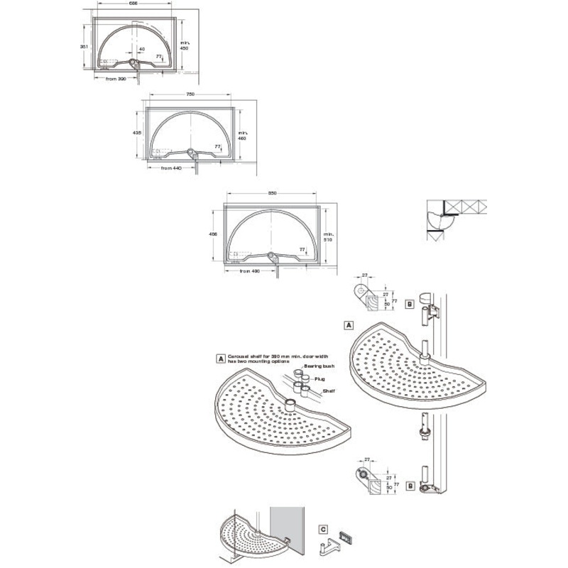 1-2-carousel-h500-d440mm-pl-crwht_1 1/2 Carousel H500/D440mm Pl CrWht