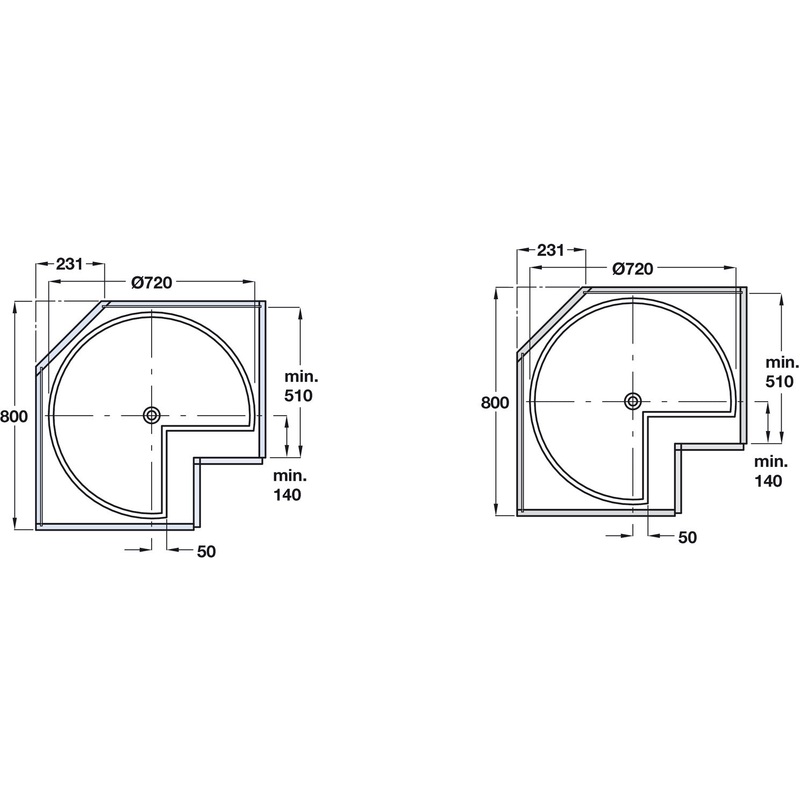 3-4-carousel-h708-754mm-d720mm-crwht_1 3/4 Carousel H708-754mm/D720mm CrWht
