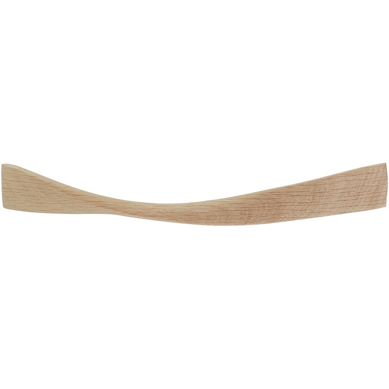 Twist Pull Handle Unfin Oak 224mm cc